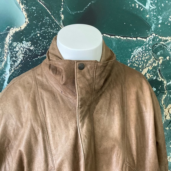 *HP* Hill&Archer, Vintage Bomber Leather Jacket, 44 - Picture 11 of 16